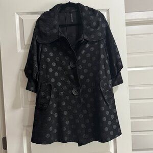IC By Connie K Black Formal Swing Jacket Size L